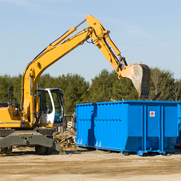 are there any restrictions on where a residential dumpster can be placed in Pearcy